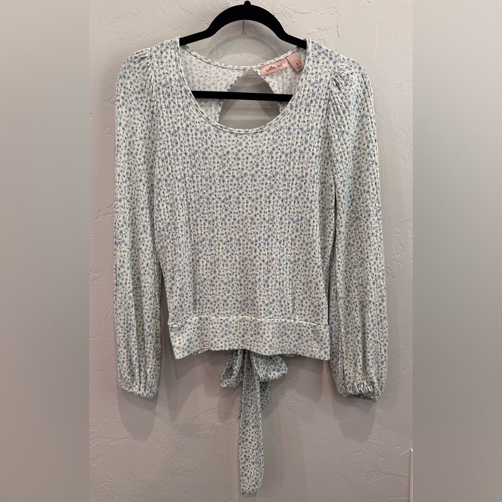 Floral Blue Top